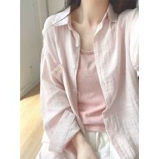 批发非实拍不减 法式冰丝防晒<b class='q'>衬衫女</b>薄款小个子衬衣开衫外搭外套上衣