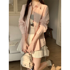 批发实拍不减 防晒衬衫上衣春<b class='q'>夏</b>新款设计感小众开衫外套防紫外线衬衣