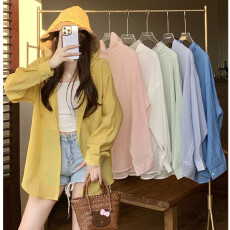 批发实拍不减 连帽防晒衣女款<b class='q'>夏季</b><b class='q'>户外</b>轻薄透气宽松休闲遮肉开衫外套