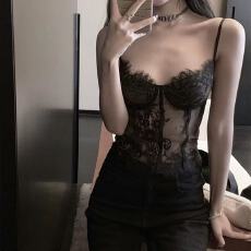 批发非实拍不减 <b class='q'>蕾丝</b>吊带背心女外穿美背一体<b class='q'>西装</b>内搭打底鱼骨带胸垫