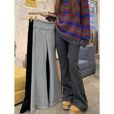 批发实拍实价 新款<b class='q'>韩版</b>高腰休闲显瘦百搭加绒加厚阔腿卫<b class='q'>裤</b>喇叭<b class='q'>裤</b>
