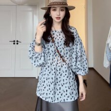 批发法式高级感减龄小众洋气波点<b class='q'>衬衫</b>上衣女