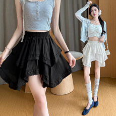 批发实拍 半身裙女春夏款<b class='q'>高腰</b>a字裙不规则蛋糕裙鱼尾裙<b class='q'>短裙</b>