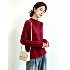 批发实拍<b class='q'>大码</b>半高领软糯打底衫女秋冬季保暖亲肤显瘦内搭长袖T恤上衣