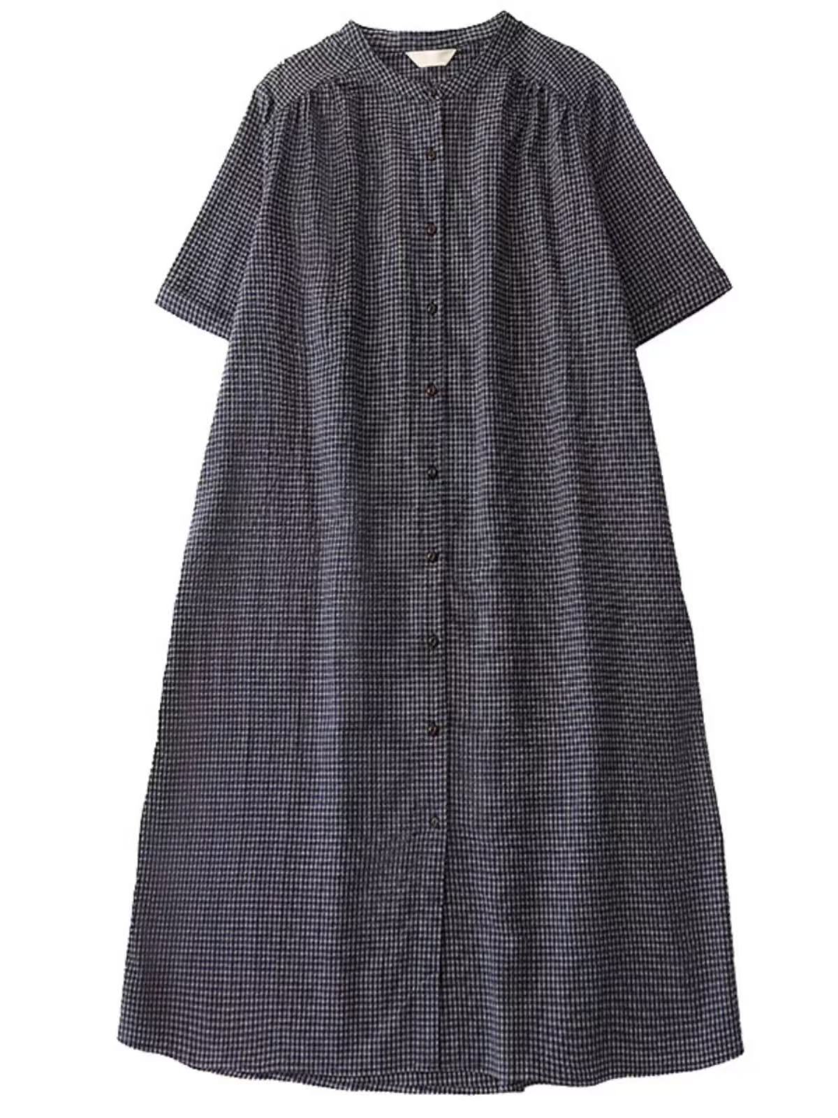 2026 여름 새로운 슬림해 보이는 반팔 여성 드레스 루즈핏 캐주얼 다용도 패션 품격 작은 대중 길다 치마