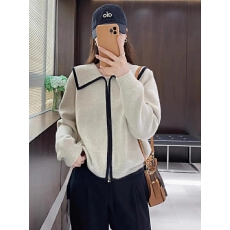 批发双拉链海军领开衫毛衣2025秋季大码<b class='q'>胖</b><b class='q'>MM</b><b class='q'>慵懒</b>风显瘦高级感针织外套