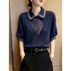 法式小资独特漂亮巨好看短袖上衣女夏季2026新款洋气小衫炸街衬衫