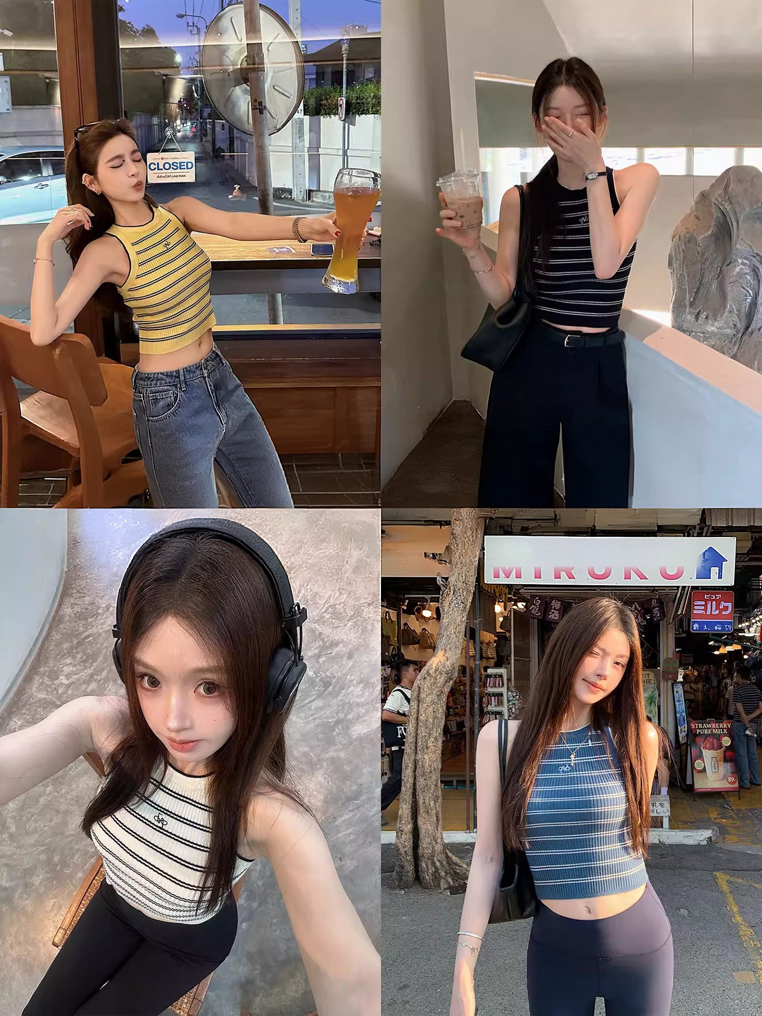 spicy 핫걸 조끼 2026 여름 자수 스트라이프 모직물 조끼 발굴하다 어깨 디자인 슈퍼 슬림해 보이는 디스플레이 몸