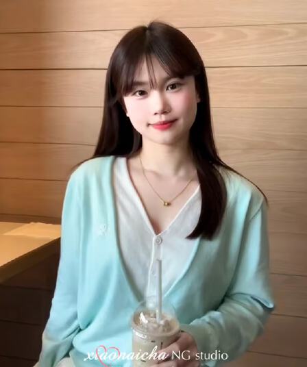 한 부서 박하 녹색 페이크 레이어드 V넥 니트 오픈 가디건 여성 봄 새로운 작은 키 루즈핏 다용도 스웨터 코트