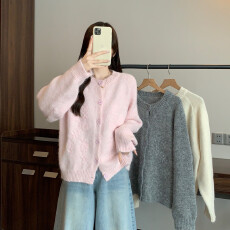 批发<b class='q'>实拍</b><b class='q'>大码</b><b class='q'>女装</b>秋冬新款立体重工刺绣针织开衫别致甜美显瘦毛衣外套