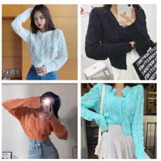 批发2025年秋冬新款女装镂空<b class='q'>森林</b><b class='q'>系</b>麻花复古针织衫毛衣外套通勤时尚女