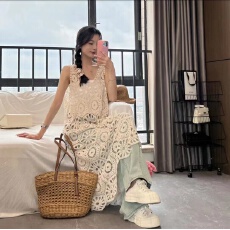 批发新款跨境<b class='q'>外贸</b>亚马逊Temu 速卖通 沙滩防晒镂空<b class='q'>开衫</b>外套
