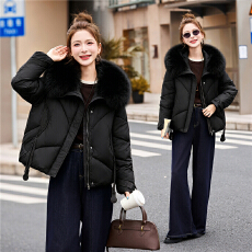 批发实拍大码棉服胖妹妹冬季新款韩版宽松加厚面包服小个子棉衣