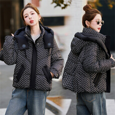 批发实拍大码棉服胖妹妹冬季新款韩版宽松加厚面包服小个子棉衣