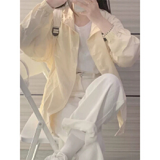 批发【实价】奶黄色防晒衣女2025新款<b class='q'>夏</b>薄款外套防紫外线宽松开衫
