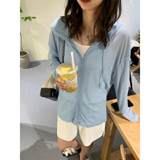 批发【实价】新款<b class='q'>夏</b>季防晒女宽松百搭防紫外线连帽开衫薄款外套
