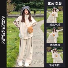 批发实价 美式休闲运动服长袖薄套<b class='q'>装</b>女学生春秋宽松<b class='q'>韩版</b>外套百搭