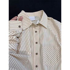 批发己出货 爆款<b class='q'>衬衫</b>外套长袖内搭<b class='q'>衬衣</b>法式开衫