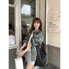 批发实价潮牌美式复古设计格纹<b class='q'>衬衫</b>女<b class='q'>情侣</b><b class='q'>宽松</b>休闲风长袖外套