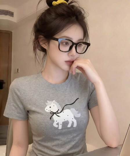 원본 패치 자수 네리 가게 천 이후 패키지 칼라 아메리칸 레트로 라운드 넥 작은 대중 연령 감소 맨위