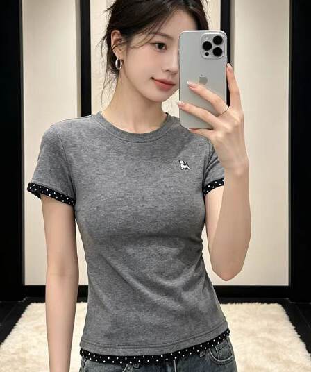 40 면 1 1 오스트리아 세대 서울 220 그램 자수 네리 가게 천 핫걸 도트 무늬 패치워크 반팔