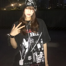 批发2026夏季新款纯棉230克-水洗做旧 大码宽松韩版<b class='q'>印花</b>短袖<b class='q'>T</b><b class='q'>恤</b>女