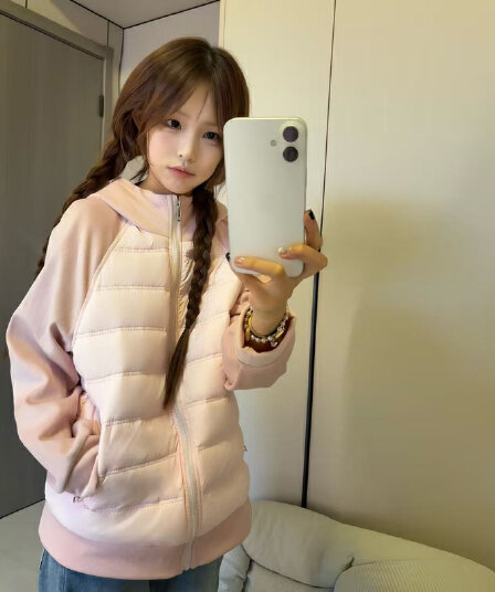 다용도 그레이트 과소 평가 얇은 갈비 살 면 의류 소녀 달콤함 2026 년 가을 겨울 새로운 면 옷 목화 진딧물 재킷