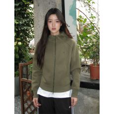 批发官图 字母有改动 春秋连帽拉链绿色卫衣女外套女修身<b class='q'>开衫</b>