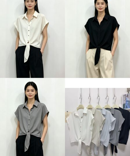 한 부서 캐주얼 다용도 폴로 칼라 셔츠