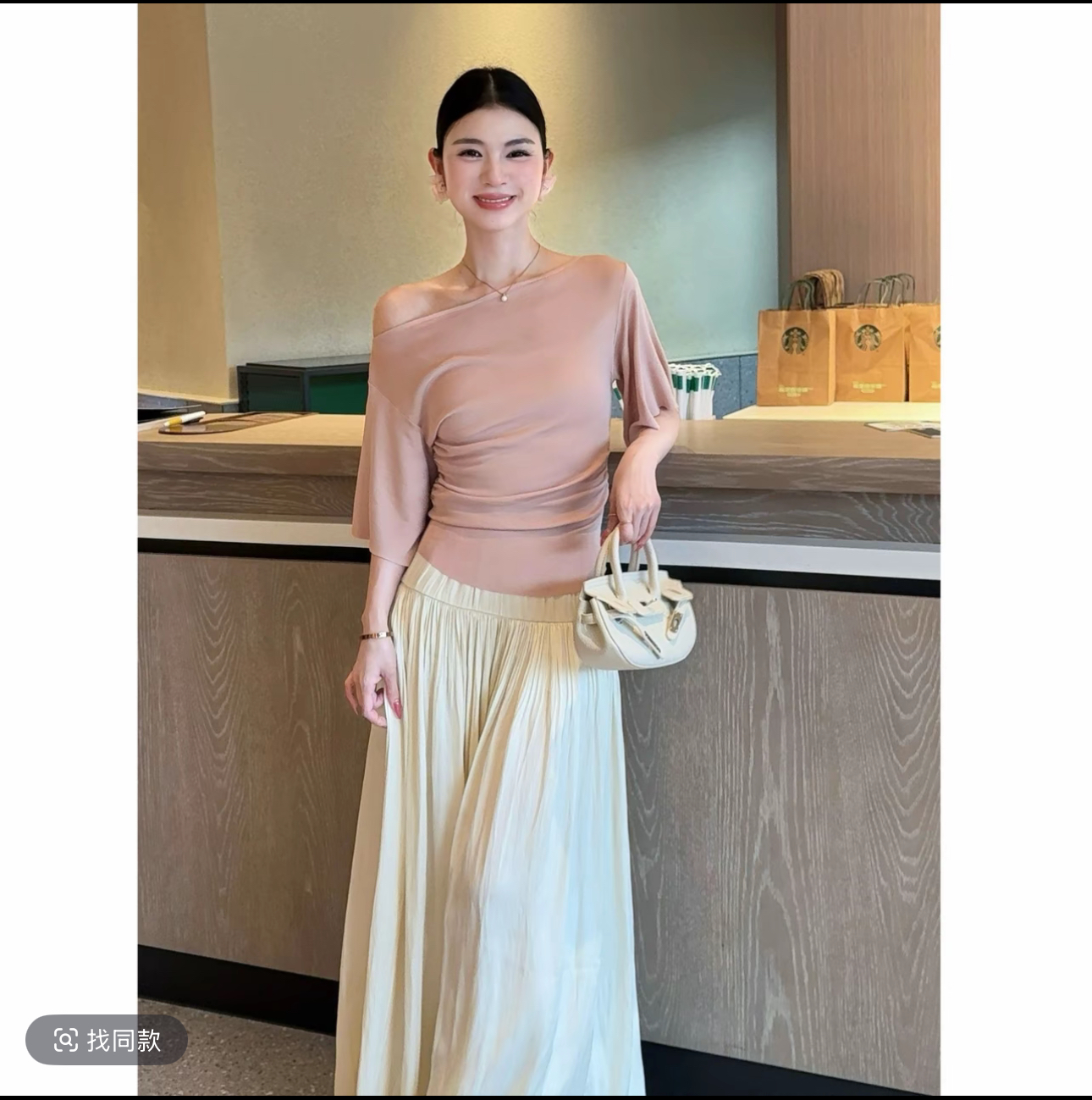 리 후이 하나 여름 부드러운 한 부서 품격 패션 슬림해 보이는 다용도 순수한 욕망 우아함 얼음 센스 맨위 새틴 반신 스커트