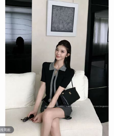 린 천 입력 지능 자매 새로운 품격 슬림해 보이는 고급 센스 회색 색상 시스템 캐주얼 패션 세트