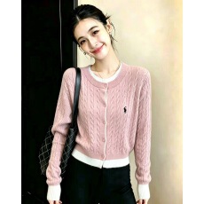 批发2026秋冬叠穿假两件圆领麻花<b class='q'>针织</b>开衫女显瘦减龄<b class='q'>上衣</b>外套