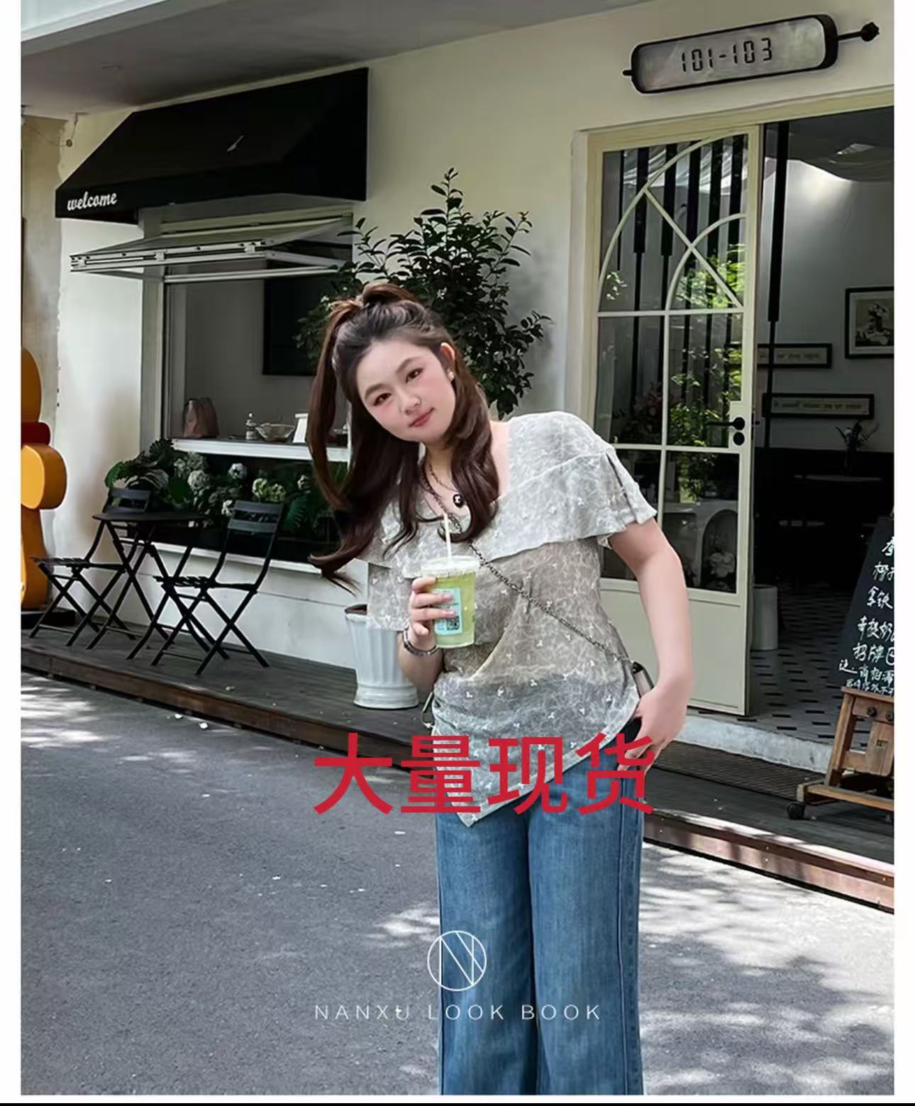 마이크로 지방 빅 사이즈 여성 의류 여름 슬림해 보이는 작은 대중 지방 mm 불규칙 반팔 티셔츠