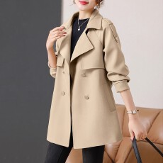 批发风衣<b class='q'>女士</b>装春秋冬2025年新款今年流行高端小个子西装中长外套大衣