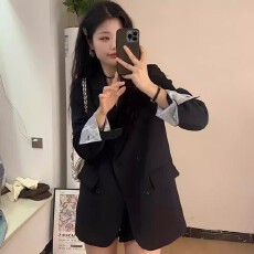 批发高级感西装外套女小个子2026年春季新款韩版宽松休闲气质百搭西服