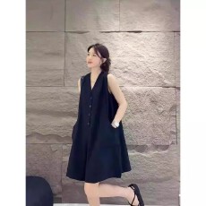 批发跨境韩国chic夏季显瘦时尚工装阔腿连衣<b class='q'>短裤</b>无袖宽松大码<b class='q'>连体</b>裤女