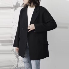 批发欧洲站2026春秋韩版灰色<b class='q'>小西装</b>新款英伦风休闲慵懒韩版西服外套女