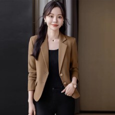 批发短款<b class='q'>西装外套</b>女春秋2026新款时尚高级感粉色上衣小个子休闲小西服