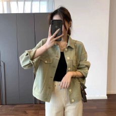 批发棒球服外套女<b class='q'>春</b>秋季2026新款洋气设计感宽松休闲工装短款夹克上衣