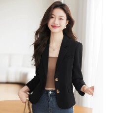 批发小香风西装外套女2026年春季新款职业装气质修身休闲短款西服上衣