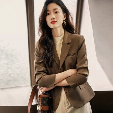 批发西装外套女2026新款春装小个子高级感女士休闲短款套装小西服春秋