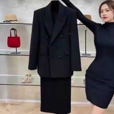 批发<b class='q'>白色</b>西装套装女2026新款春秋冬小个子气质女神职业正装西服两件套