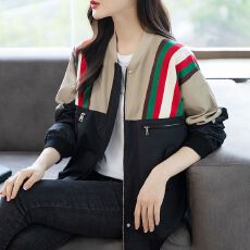 批发2025年新款春秋季棒球服短外套女士装小个子大码夹克时尚上衣显瘦