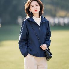批发2026外套新款独特好看<b class='q'>春</b>秋季漂亮洋气减龄上衣连帽紫色