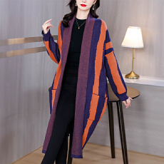 批发2025拼色复古风衣厚新中式民族国风过膝长外套