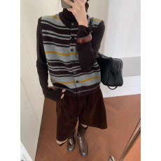 批发欧货两件套堆堆领打底衫针织开衫马甲背心女秋冬新款毛衣时尚穿搭