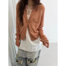 批发韩系甜美风蓝色薄款<b class='q'>长袖</b>针织<b class='q'>开衫</b>女2026春夏季百<b class='q'>搭</b>空调衫毛衣外套