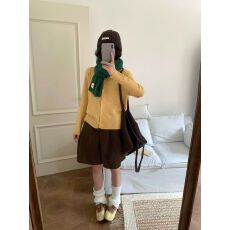 批发韩系奶fufu灰色浣熊绒针织开衫<b class='q'>女</b>春秋软糯慵懒<b class='q'>毛衣</b>外套高级感上衣