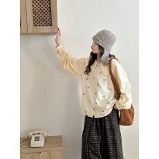 批发碎花针织马甲女2026<b class='q'>秋</b>文艺小清新碎花针织毛衣无袖马甲坎肩