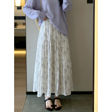 批发话里甜美气质云多棉半身裙2026夏季<b class='q'>新款</b>百搭减龄仙女风伞裙<b class='q'>长裙女</b>